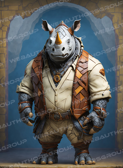 African Safari Animals - Rhino